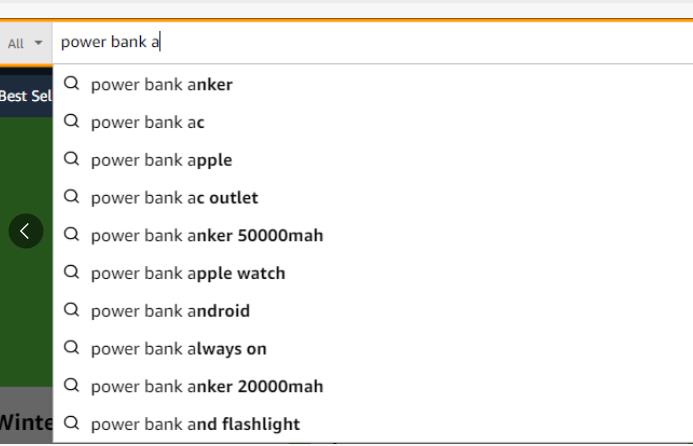 Amazon Search Drop-Down Box: Focus on In-Platform Precise Needs