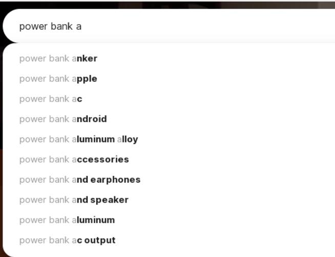 Drop-Down Boxes of Other E-Commerce Platforms: Expand Cross-Platform Common Needs
